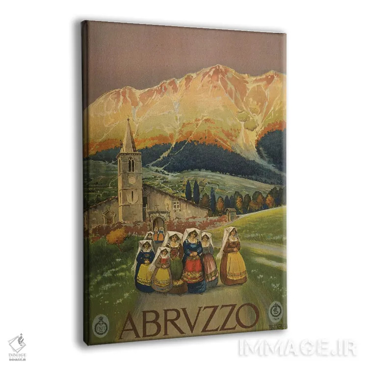 تابلو دکوراتیو Italy Vintage Travel Poster, Circa 1920,پوستر قدیمی سف… اثر استاک ترک ایمیجز - نمای پرسپکتیو محصول