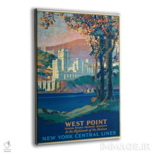 تابلو دکوراتیو West Point Military Academy, Seen Across The Hudson Ri… اثر استاک ترک ایمیجز - نمای پرسپکتیو محصول
