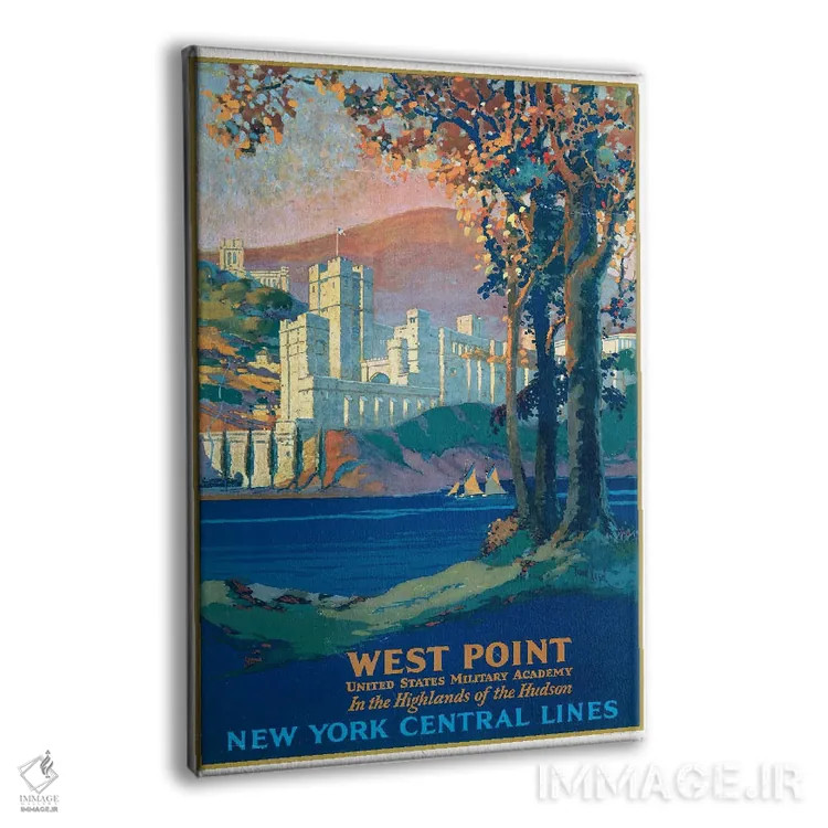 تابلو دکوراتیو West Point Military Academy, Seen Across The Hudson Ri… اثر استاک ترک ایمیجز - نمای پرسپکتیو محصول