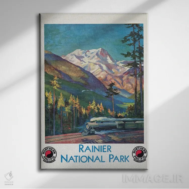 تابلو دکوراتیو Northern Pacific North Coast Limited, Circa 1920,پوستر… اثر استاک ترک ایمیجز - نمای روبهرو روی دیوار