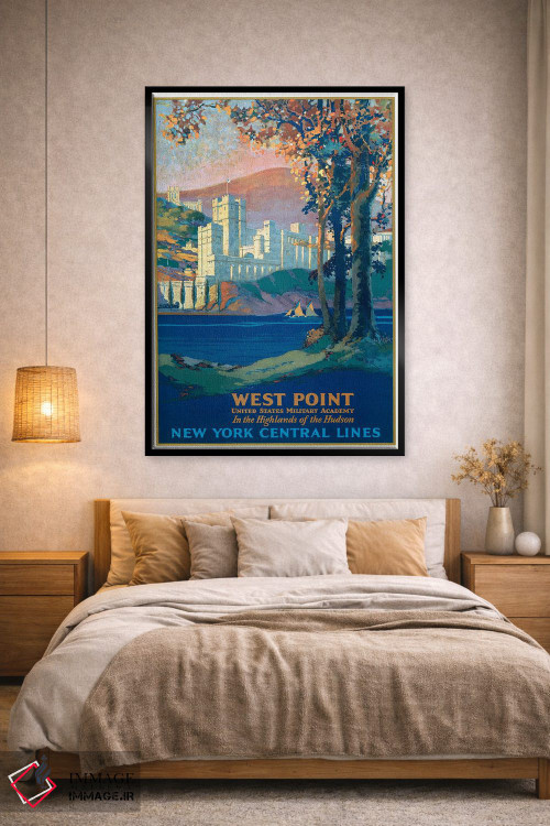 تابلو دکوراتیو West Point Military Academy, Seen Across The Hudson Ri… اثر استاک ترک ایمیجز - D2B