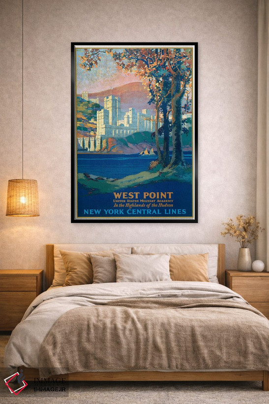تابلو دکوراتیو West Point Military Academy, Seen Across The Hudson Ri… اثر استاک ترک ایمیجز - D2B