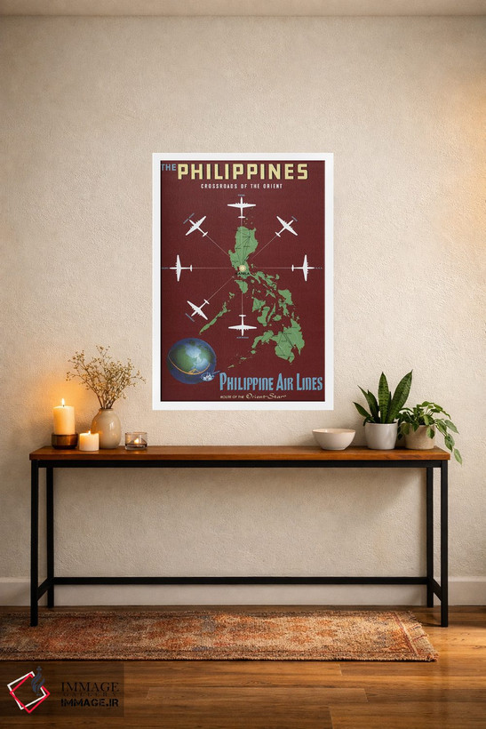 تابلو دکوراتیو Showing Airplanes Departing From Manila, Circa 1930,پو… اثر استاک ترک ایمیجز - D3W
