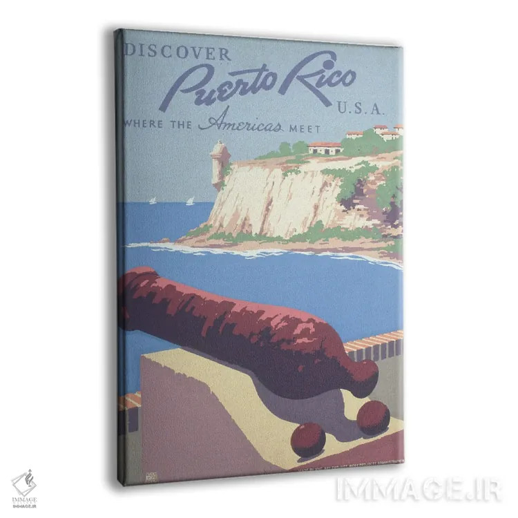 تابلو دکوراتیو Showing View Of Harbor From Morro Castle,پوستر قدیمی س… اثر استاک ترک ایمیجز - نمای پرسپکتیو محصول