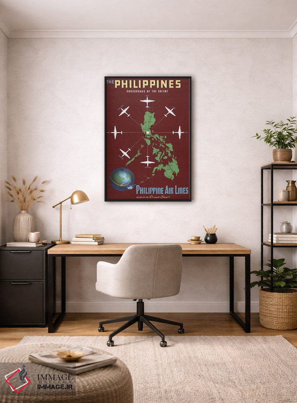 تابلو دکوراتیو Showing Airplanes Departing From Manila, Circa 1930,پو… اثر استاک ترک ایمیجز - D5B