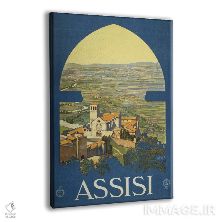 تابلو دکوراتیو Italy, And The Countryside As If From A Window In A To… اثر استاک ترک ایمیجز - نمای پرسپکتیو محصول