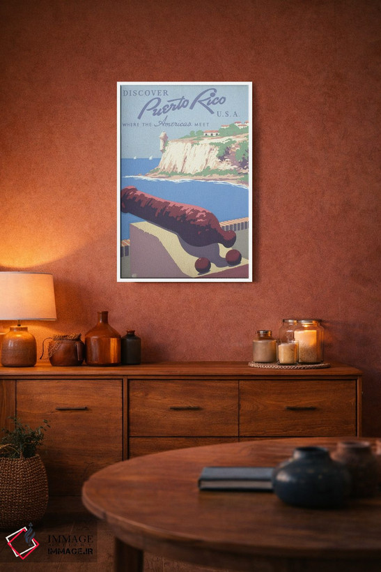 تابلو دکوراتیو Showing View Of Harbor From Morro Castle,پوستر قدیمی س… اثر استاک ترک ایمیجز - D2W