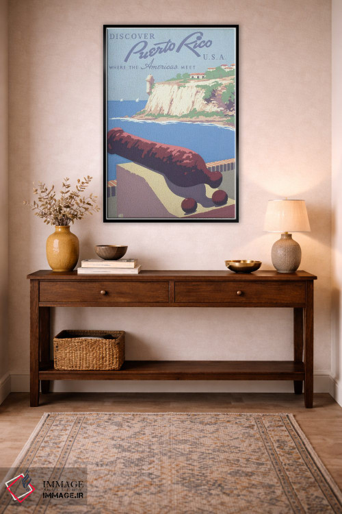 تابلو دکوراتیو Showing View Of Harbor From Morro Castle,پوستر قدیمی س… اثر استاک ترک ایمیجز - D4B