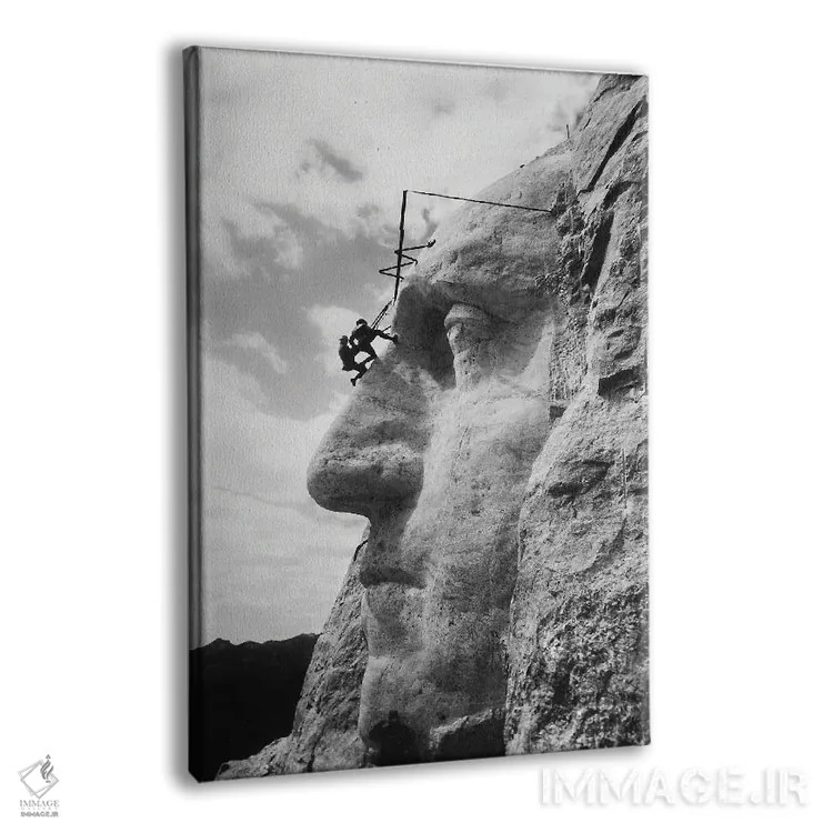 تابلو دکوراتیو Mt Rushmore, South Dakota,گاتزن بورگلوم در حال بازرسی… اثر گالری ورنون لوئیس - نمای پرسپکتیو محصول