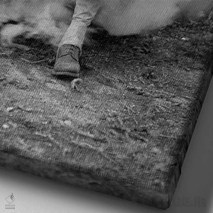 تابلو دکوراتیو Virginia, During World War II, 1942,سرباز با تفنگ در… اثر گالری ورنون لوئیس - نمای نزدیک بافت بوم