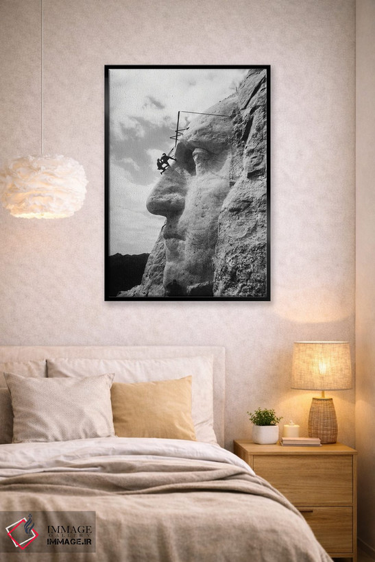 تابلو دکوراتیو Mt Rushmore, South Dakota,گاتزن بورگلوم در حال بازرسی… اثر گالری ورنون لوئیس - D2B