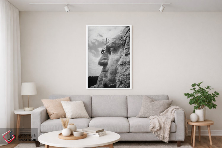 تابلو دکوراتیو Mt Rushmore, South Dakota,گاتزن بورگلوم در حال بازرسی… اثر گالری ورنون لوئیس - D4W