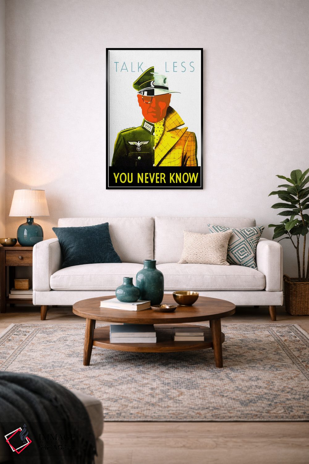 تابلو دکوراتیو You Never Know Wartime Poster,پوستر زمان جنگ: کمتر حرف… اثر استاک ترک ایمیجز - D4B