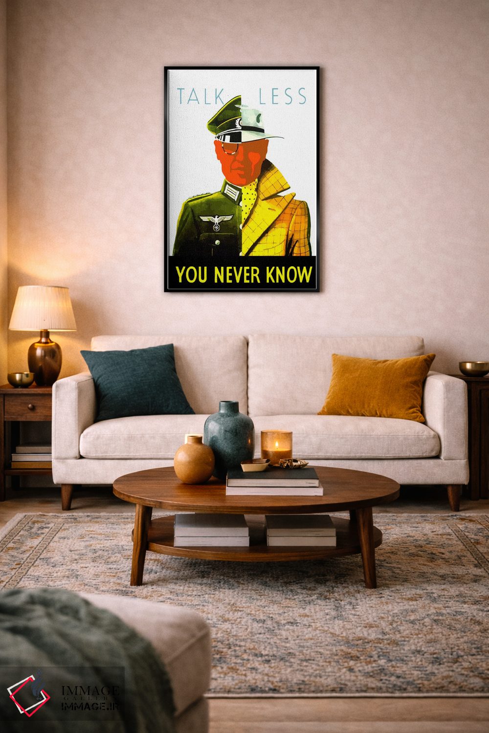 تابلو دکوراتیو You Never Know Wartime Poster,پوستر زمان جنگ: کمتر حرف… اثر استاک ترک ایمیجز - D5B