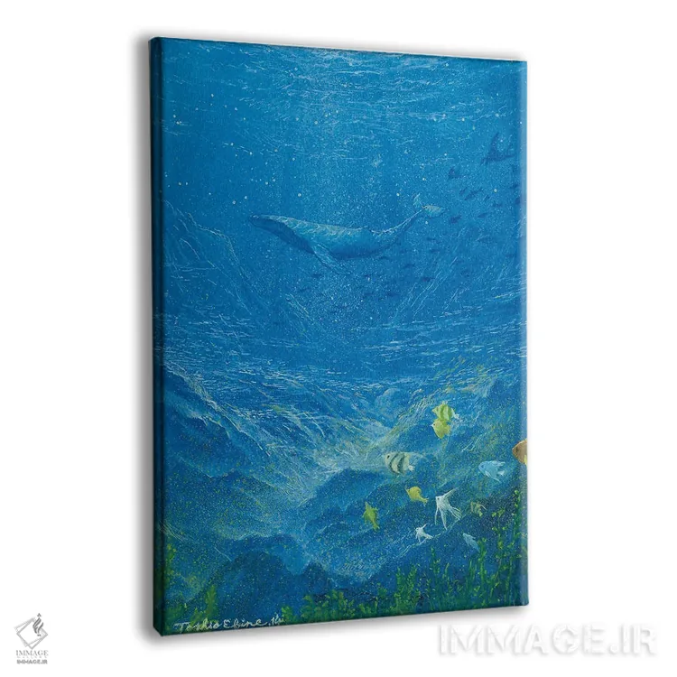 تابلو دکوراتیو در روشنایی روز اثر توشیو ایبینه - نمای پرسپکتیو محصول