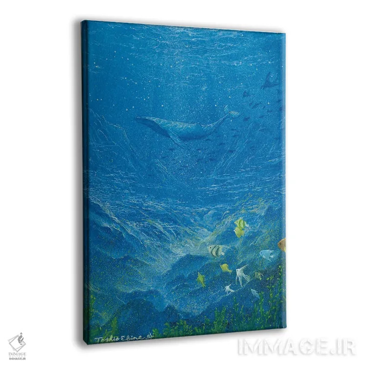 تابلو دکوراتیو در روشنایی روز اثر توشیو ایبینه - نمای پرسپکتیو محصول