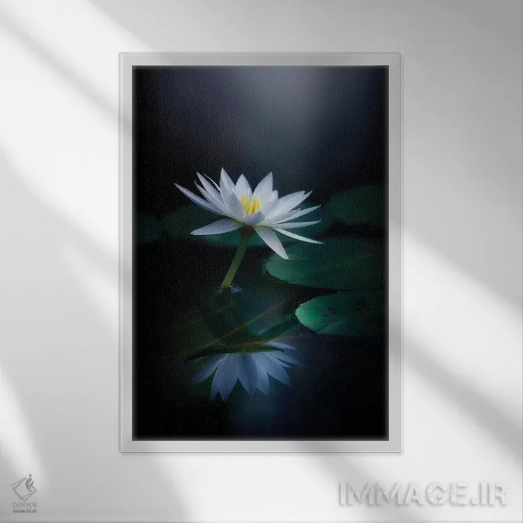 تابلو دکوراتیو انعکاس III اثر تاکاشی سوزوکی - نمای قابدار سفید