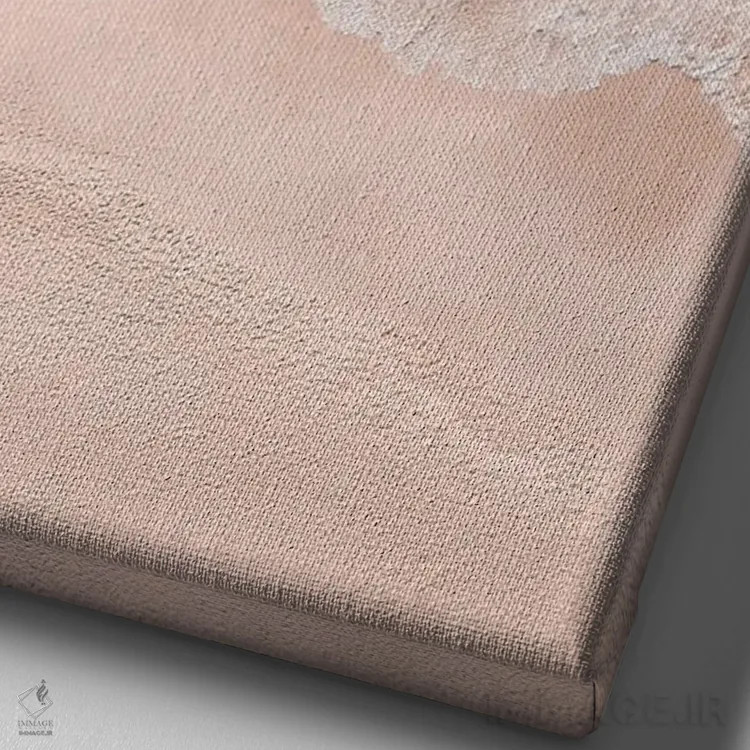 تابلو دکوراتیو ساحل خلوت اثر چاپ های تاینی ترژر - نمای نزدیک بافت بوم