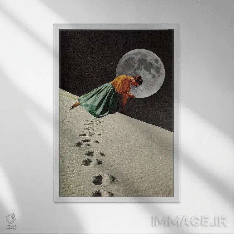 تابلو دکوراتیو گهواره اثر تایلر وارسل - نمای قابدار سفید