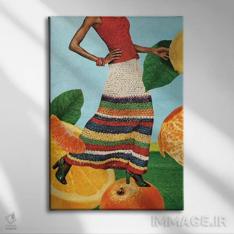 تابلو دکوراتیو مرکبات اثر تایلر وارسل - نمای روبهرو روی دیوار