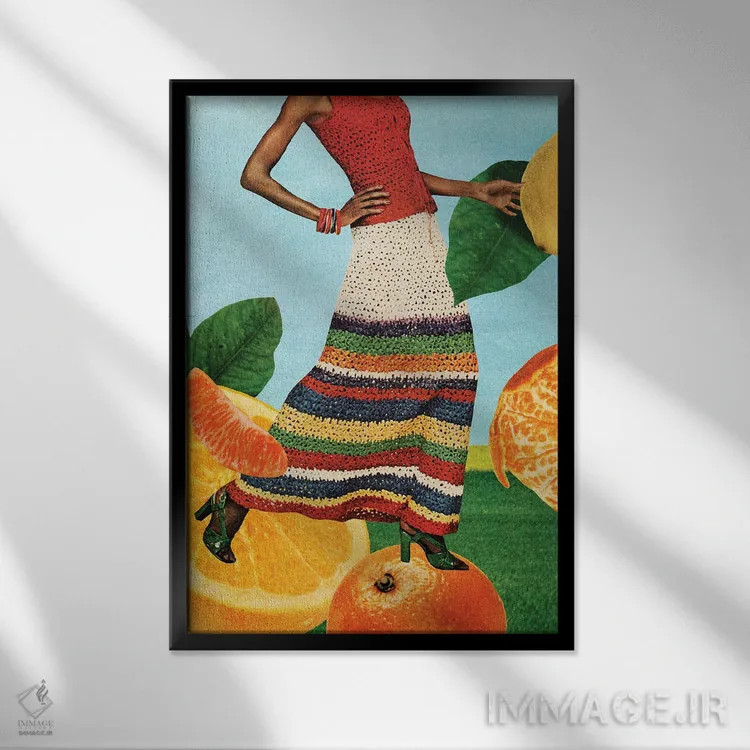 تابلو دکوراتیو مرکبات اثر تایلر وارسل - نمای قابدار مشکی