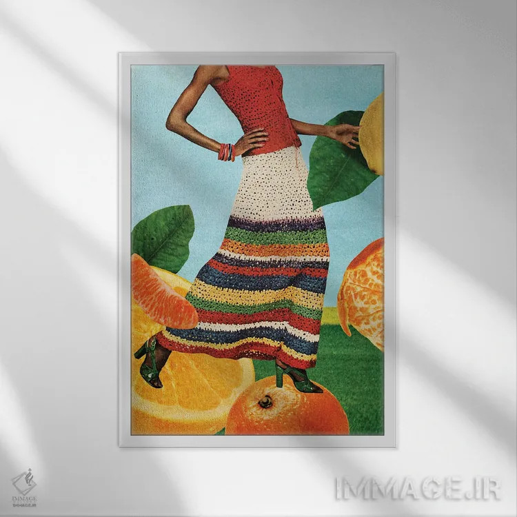 تابلو دکوراتیو مرکبات اثر تایلر وارسل - نمای قابدار سفید