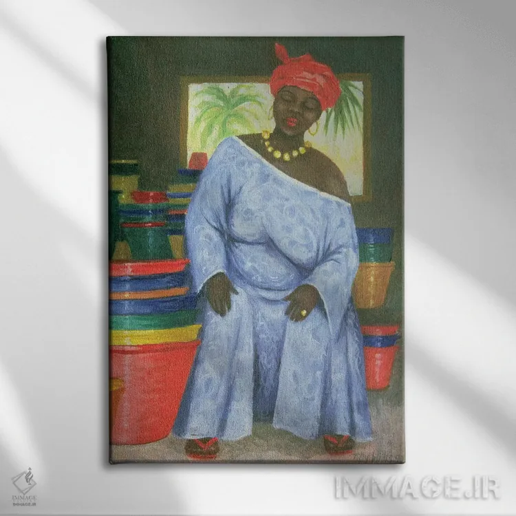 تابلو کلاسیک فروشگاه ظرف اثر تیلی ویلیس - نمای روبهرو روی دیوار