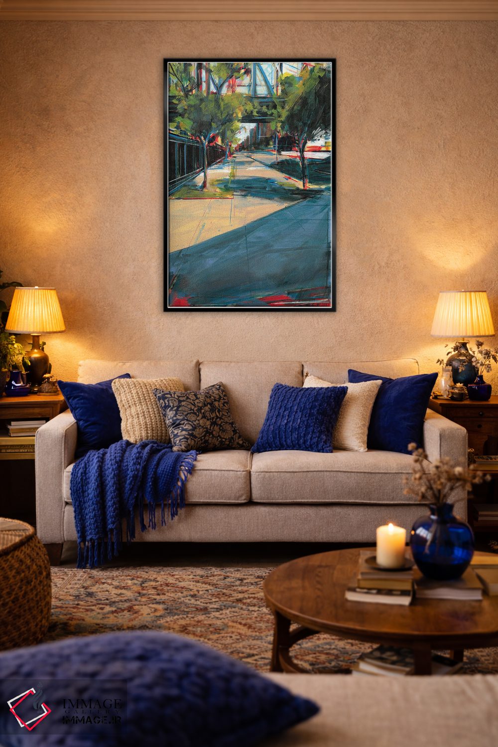 تابلو انتزاعی خیابان یورک اثر تام وویس - D5B