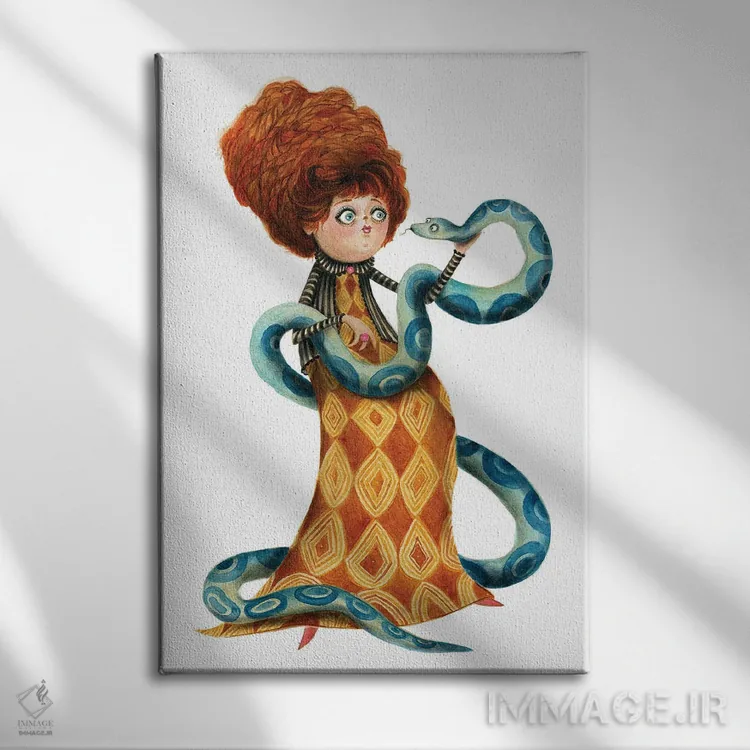 تابلو دکوراتیو مارگیر اثر تی داو توماس - نمای روبهرو روی دیوار