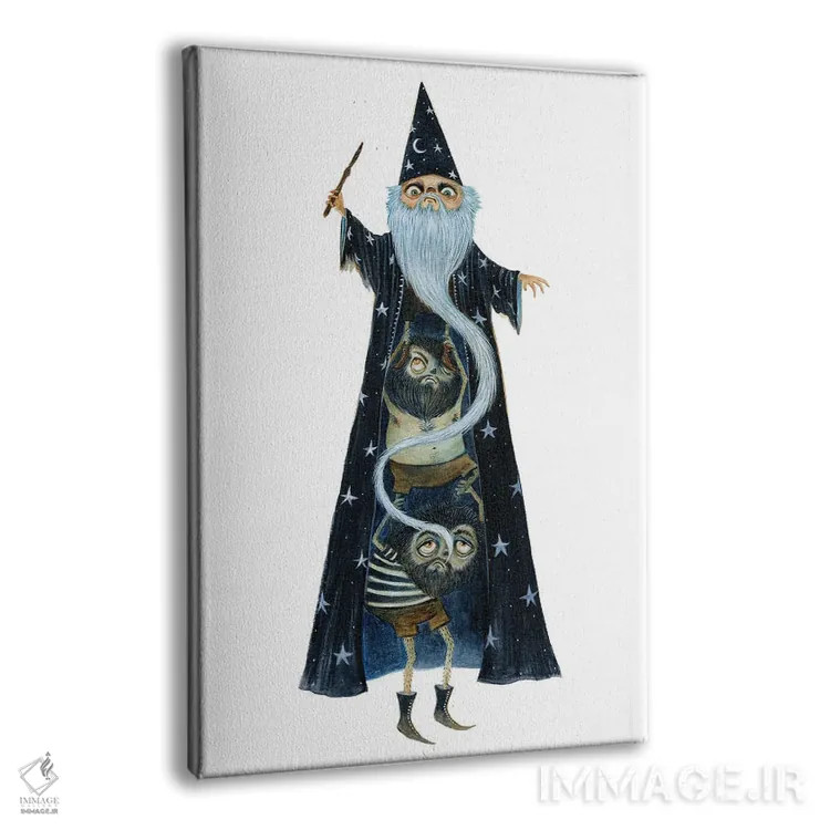 تابلو دکوراتیو بلندقدترین جادوگر اثر تی داو توماس - نمای پرسپکتیو محصول