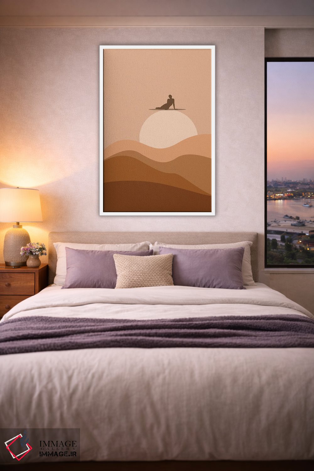 تابلو انتزاعی غروب انتزاعی اثر تایسی سیج - D3W