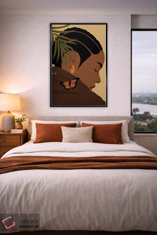 تابلو مدرن هنر بافت های بوهو اثر تایسی سیج - D5B