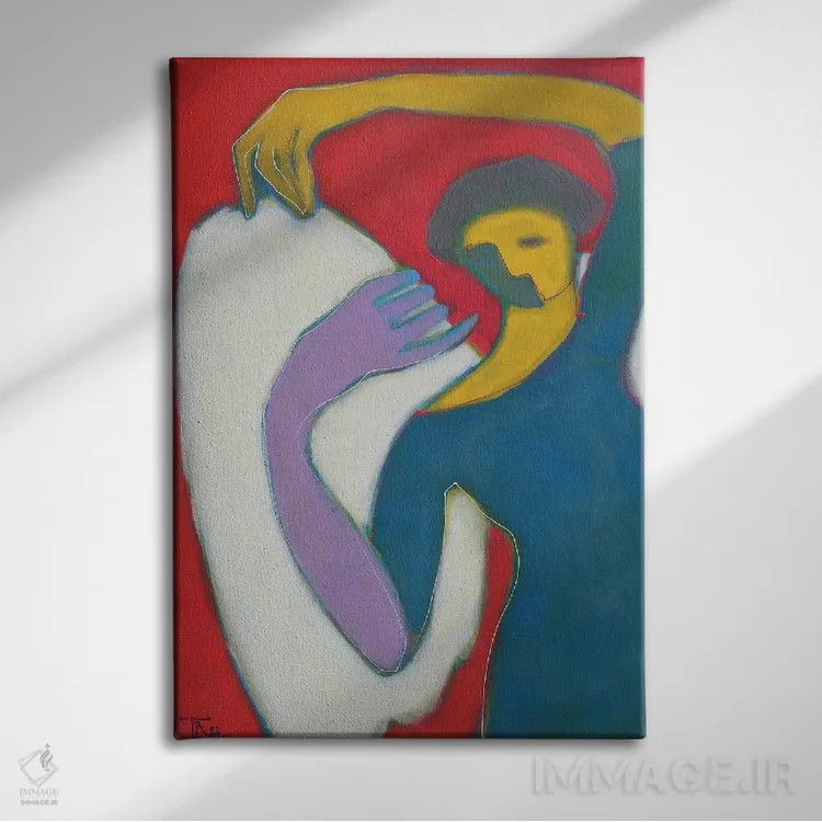 تابلو دکوراتیو فرشته اثر تاتیانا آوشوا - نمای روبهرو روی دیوار