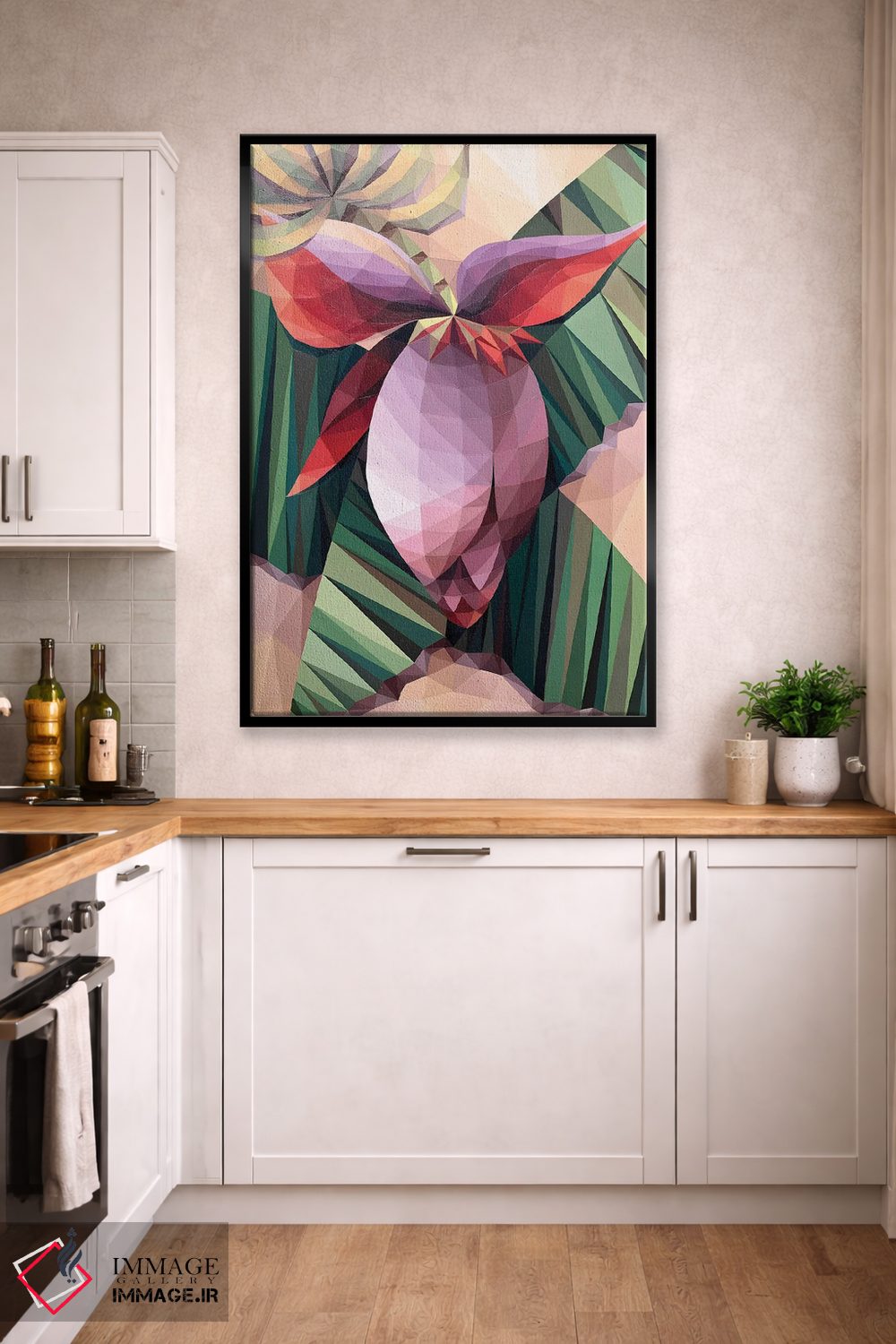 تابلو دکوراتیو گل موز اثر ماریا توژیلکینا - D2B