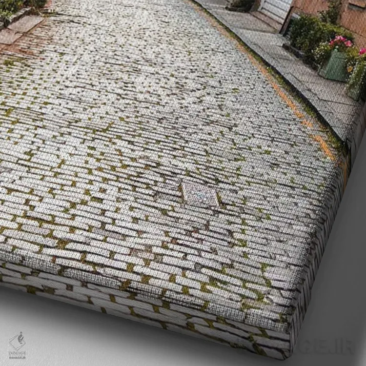 تابلو دکوراتیو اباوربرو اثر اوربان تلر - نمای نزدیک بافت بوم