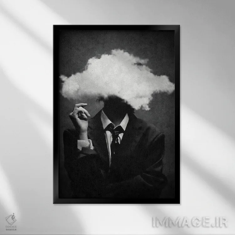 تابلو دکوراتیو می آید و می رود اثر آندر دات آرت - نمای قابدار مشکی