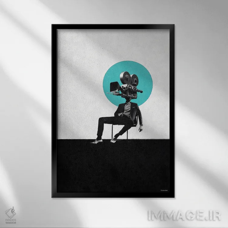تابلو دکوراتیو تعادل بین آشنا و رویا اثر آندر دات آرت - نمای قابدار مشکی