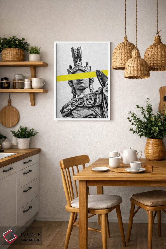 تابلو دکوراتیو چشمان پنهان آتنا اثر آندر دات آرت - D3W