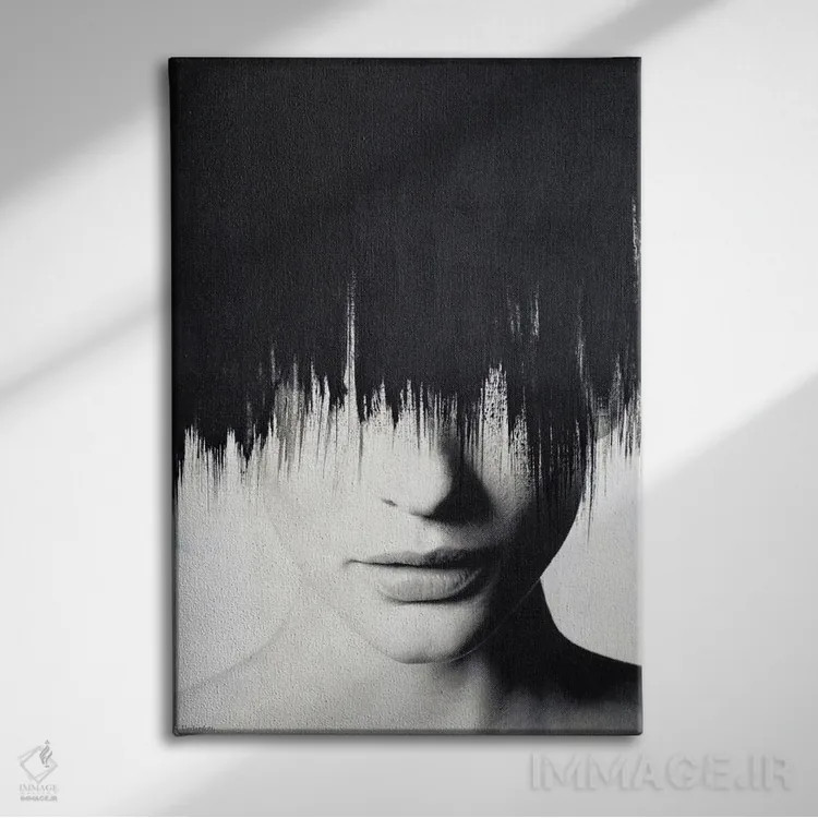 تابلو مدرن زیبایی پنهان اثر آندر دات آرت - نمای روبهرو روی دیوار