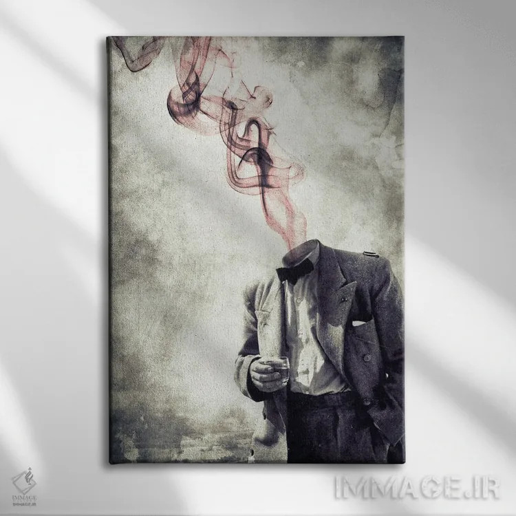 تابلو دکوراتیو به آن می نوشم اثر آندر دات آرت - نمای روبهرو روی دیوار