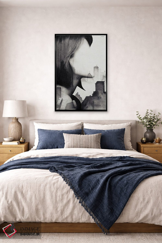 تابلو مدرن کمرنگ اثر آندر دات آرت - D6B