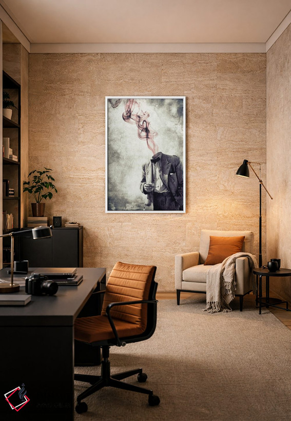 تابلو دکوراتیو به آن می نوشم اثر آندر دات آرت - D6W
