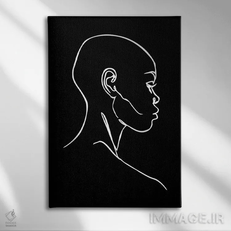 تابلو مینیمال وقار اثر مزای اوگبو - نمای روبهرو روی دیوار