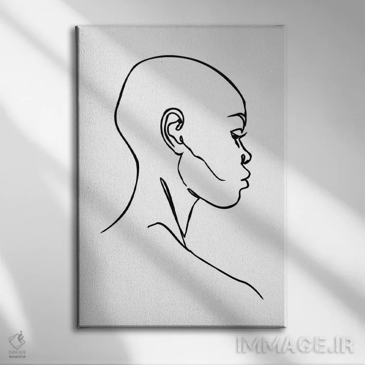 تابلو مینیمال وقار اثر مزای اوگبو - نمای روبهرو روی دیوار