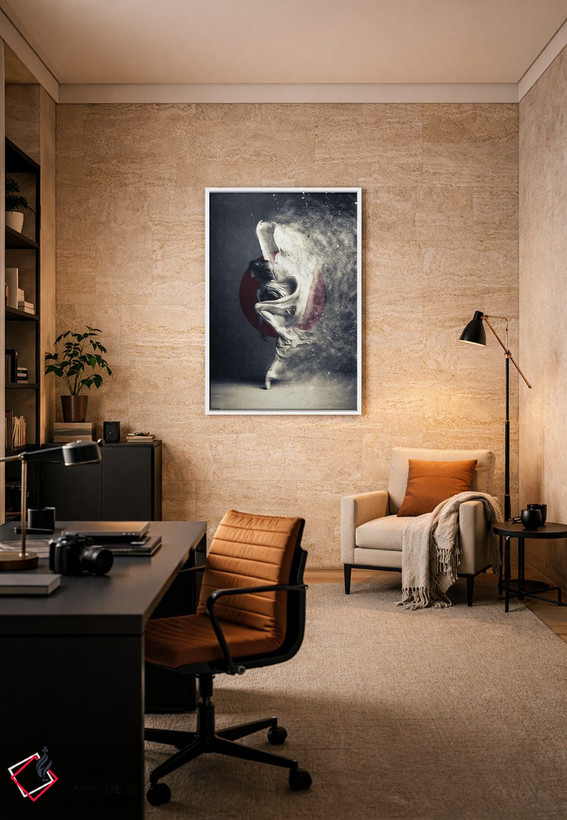 تابلو دکوراتیو خارج از خطوط اثر آندر دات آرت - D5W
