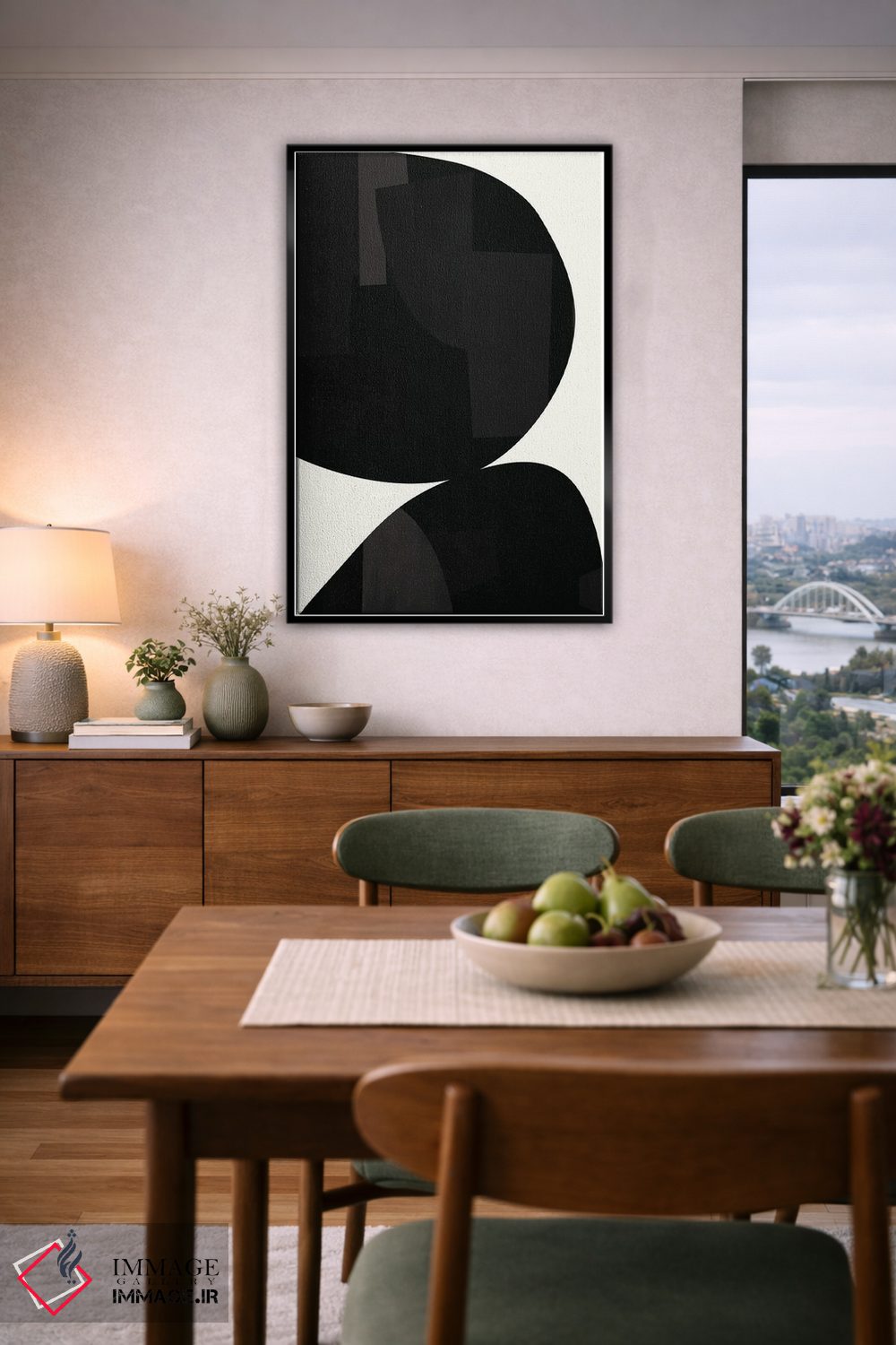 تابلو مینیمال تعادل اثر مزای اوگبو - D6B