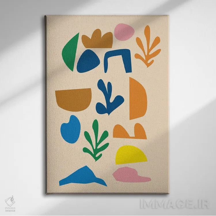 تابلو مینیمال برش ها II اثر مزای اوگبو - نمای روبهرو روی دیوار
