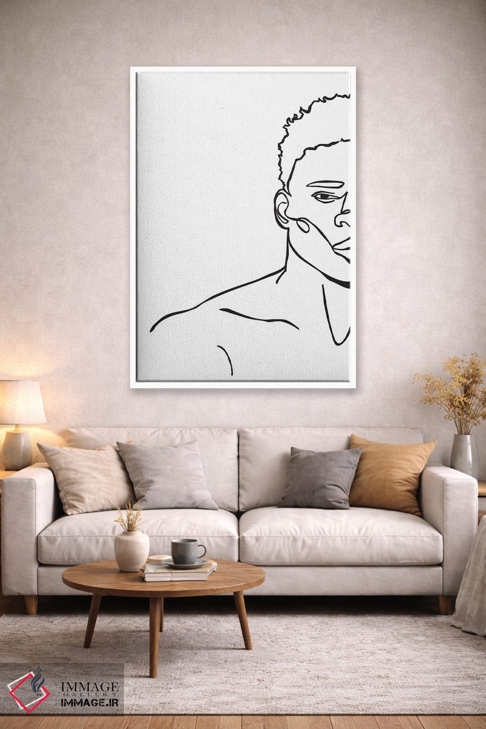 تابلو مینیمال پادشاه اثر مزای اوگبو - D1W