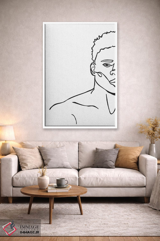 تابلو مینیمال پادشاه اثر مزای اوگبو - D1W