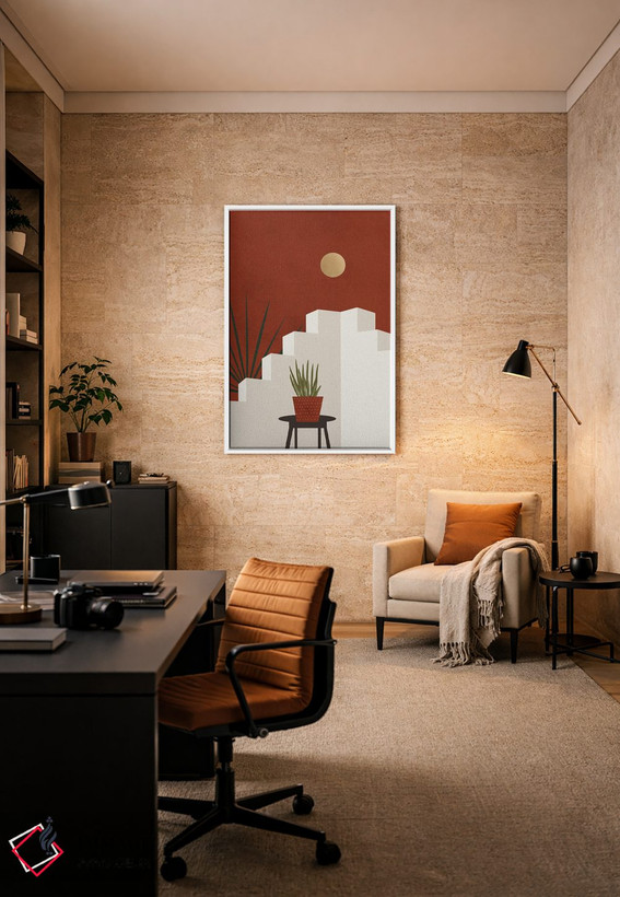 تابلو مینیمال خانه گیاه اثر مزای اوگبو - D4W